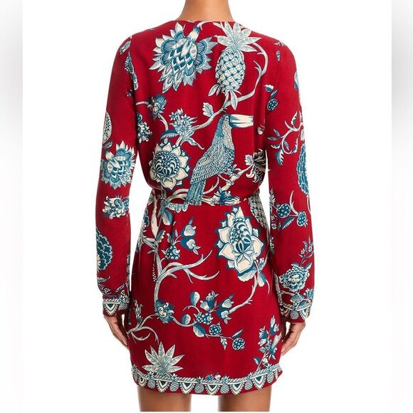 NWT FARM Rio Tropical Landing Mini Wrap Dress Women Size M - Picture 5 of 15